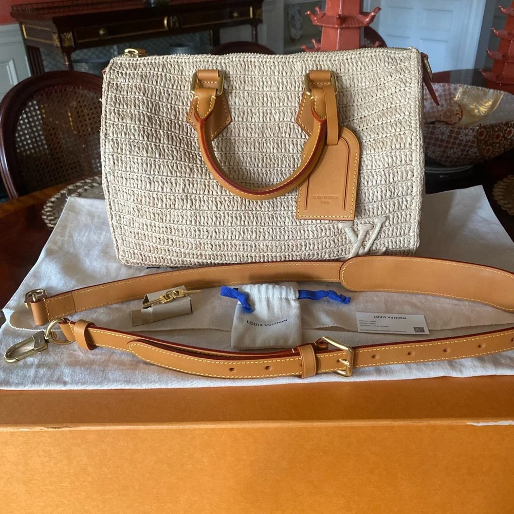 Louis Vuitton Beige and Brown Satchel - Picture 10 of 14